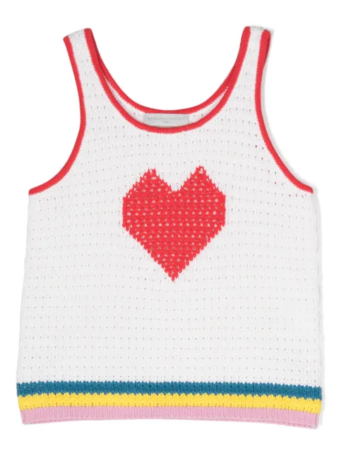 Stella McCartney Kids intarsia-knit cotton top