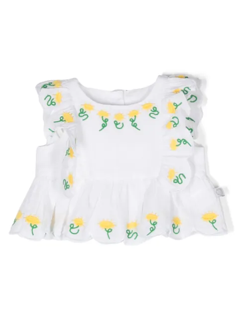 Stella McCartney Kids floral-embroidered dress