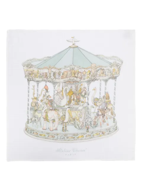 Atelier Choux Carousel-print blanket