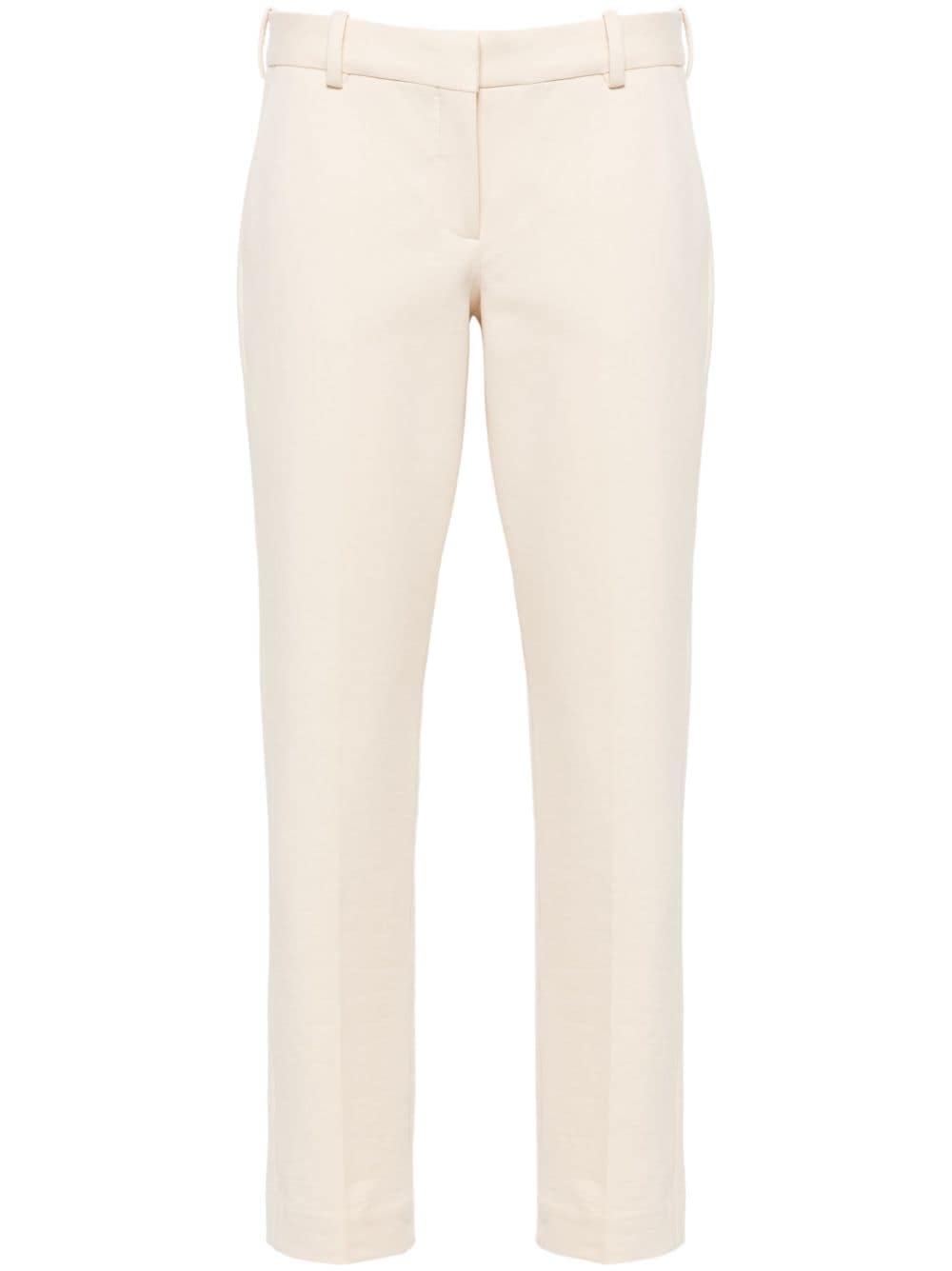 slim-cut chino trousers