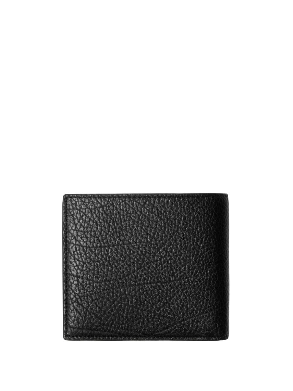 Shop Burberry B-cut Leather Wallet In Black