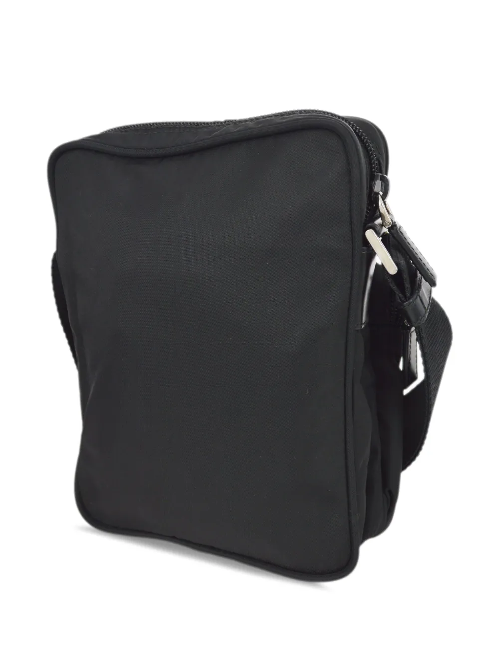 Prada Pre-Owned Crossbodytas met logopatch - Zwart