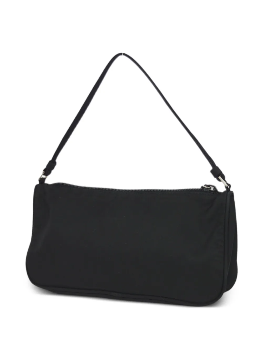 Prada Pre-Owned 1990-2000 schoudertas met logoplakkaat - Zwart