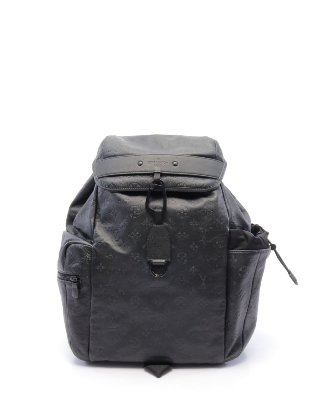 Pre-owned Louis Vuitton 2019 Discovery Leather Backpack In Black
