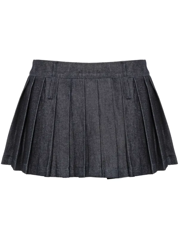 The Frankie Shop Blake プリーツ ミニスカート | ブルー | FARFETCH JP