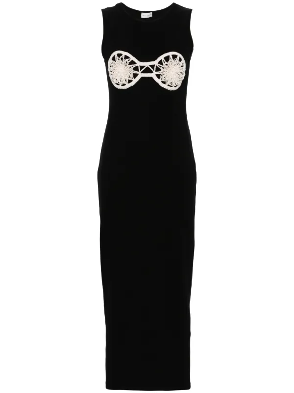 magda butrym crochet dress MAGDA BUTRYM LS Maxi Silk Crochet Dress / S-36