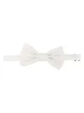 Lady Anne patterned-jacquard bow tie - White