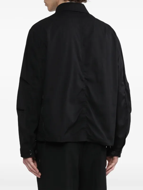 Undercover logo-patch Twill Shirt Jacket | Black | FARFETCH JO