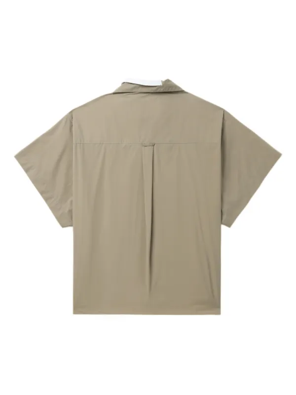 Kolor コントラストカラー レイヤードシャツ | ニュートラル | FARFETCH JP