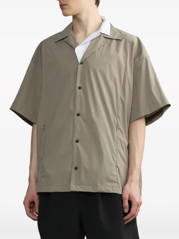 Kolor コントラストカラー レイヤードシャツ | ニュートラル | FARFETCH JP 