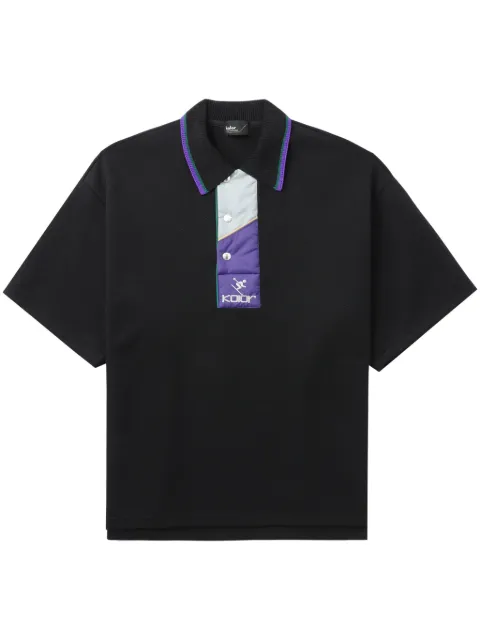 Kolor logo-embroidered polo shirt