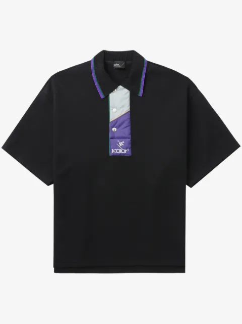 Kolor logo-embroidered polo shirt