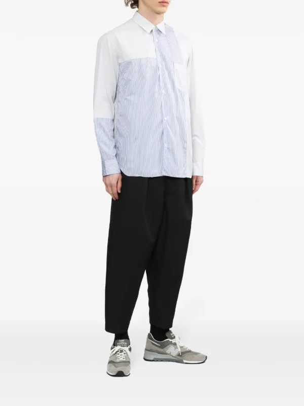 Comme Des Garçons Homme ストライプ シャツ | ブルー | FARFETCH JP Comme Des Garçons Homme ストライプ シャツ | ブルー | FARFETCH JP