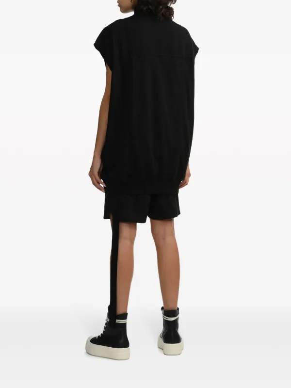 関税負担なし◆RICK OWENS◆DRKSHDW クロップドコットンTシャツ 大人気! RICK OWENS DRKSHDW コットン ストラップ Tシャツ