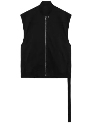 Rick Owens レザー ライダースベスト | ブラック | FARFETCH JP