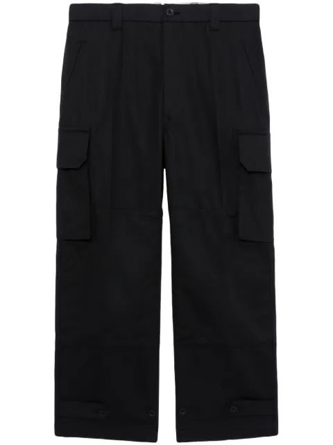 Comme des Garçons Homme cotton belted-cuff cargo trousers