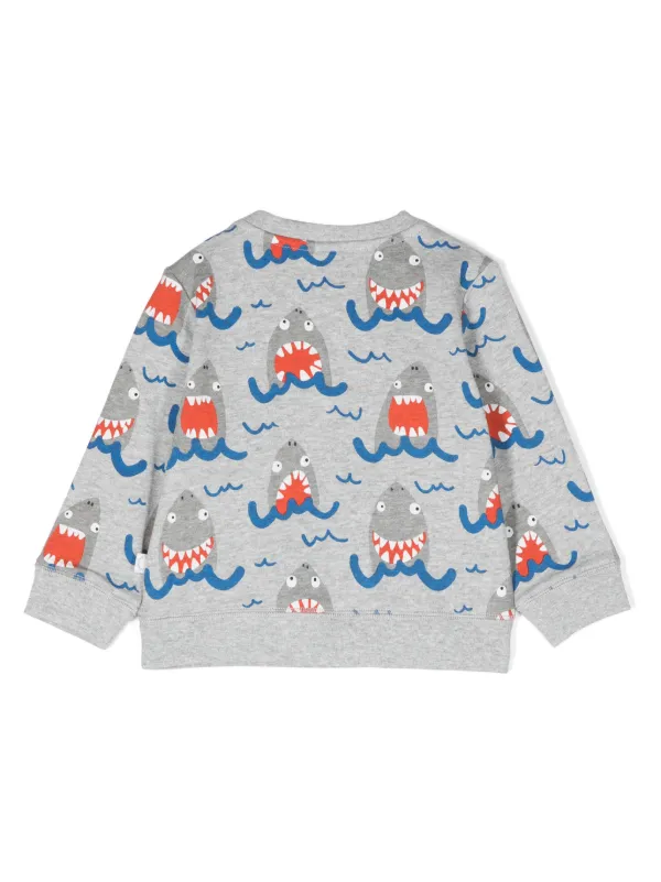 Stella McCartney Kids シャークプリント スウェットシャツ