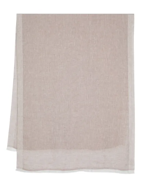 Lady Anne fringed linen scarf