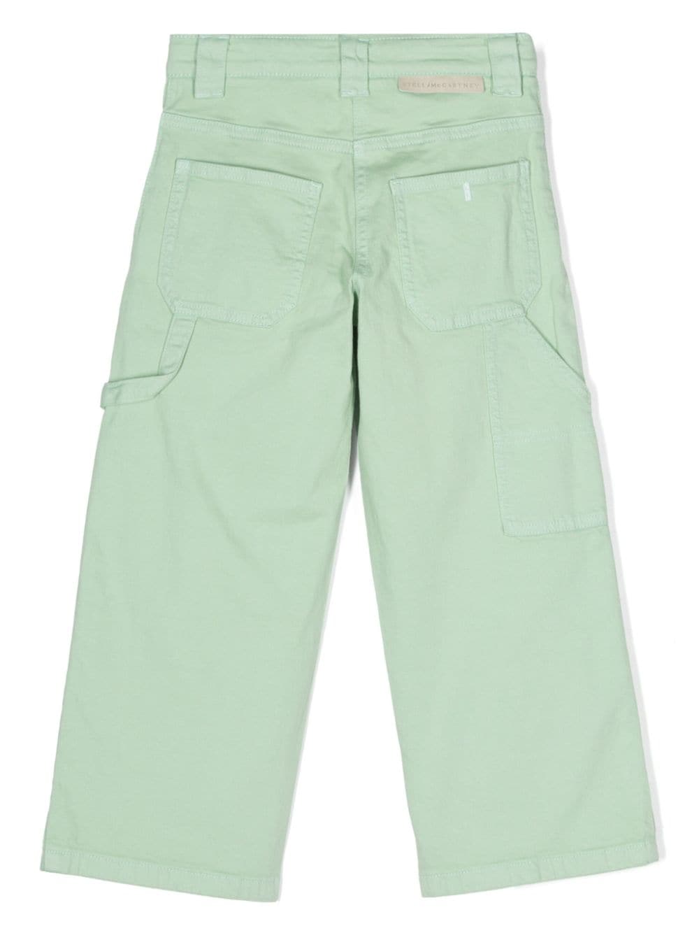 Image 2 of Stella McCartney Kids straight-leg cotton trousers