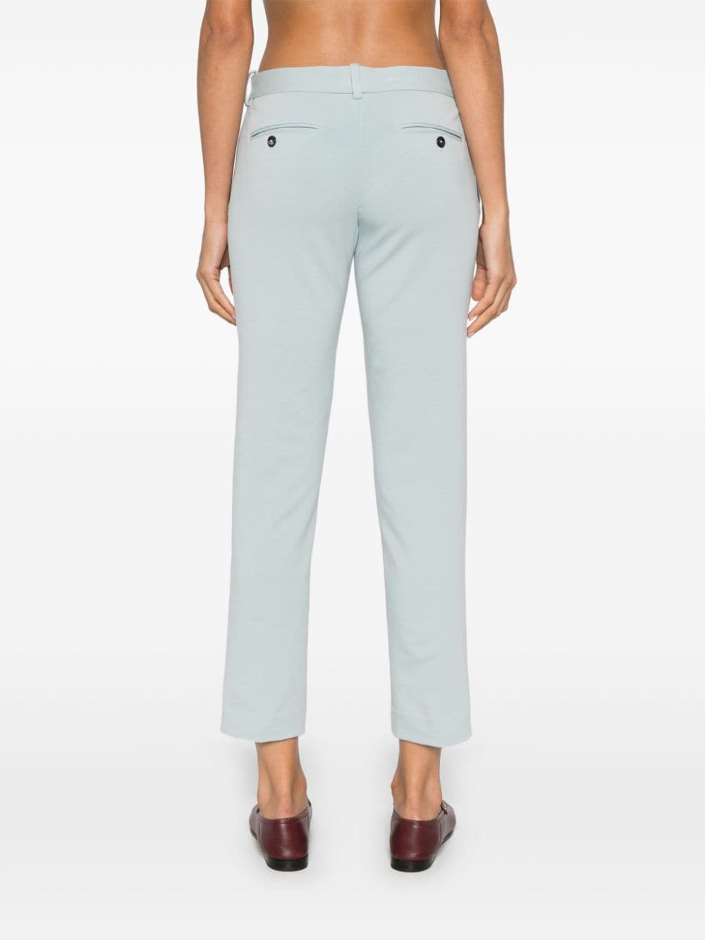 Shop Circolo 1901 Slim-cut Chino Trousers In Blue