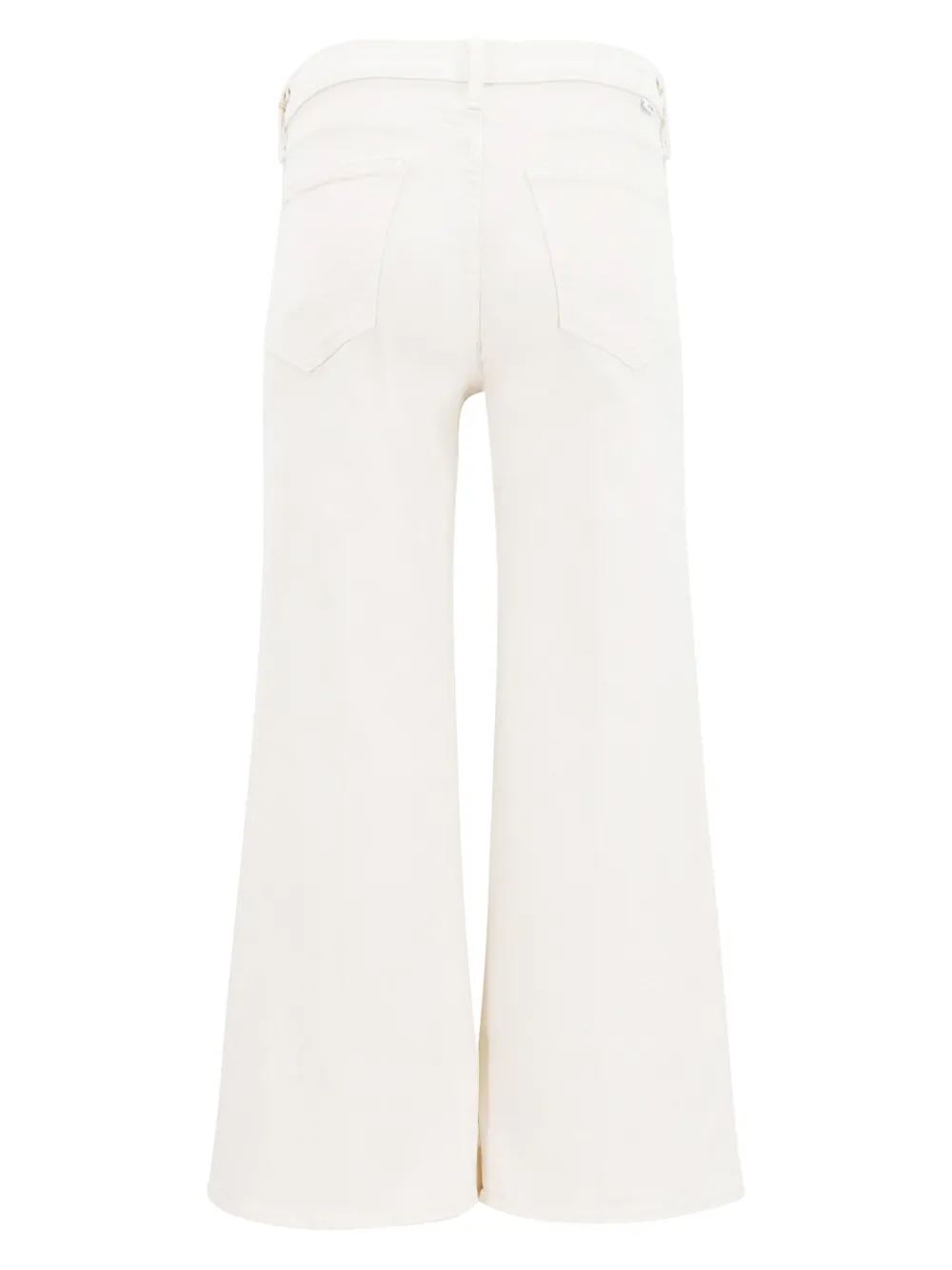 Shop Mother The Twister Skimp High-rise Flared Jeans In Neutrals