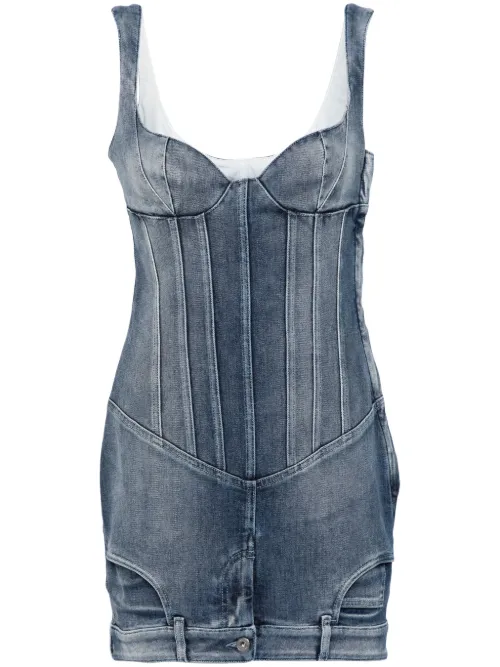 Robe Upside Down en jean - Off-White - Modalova