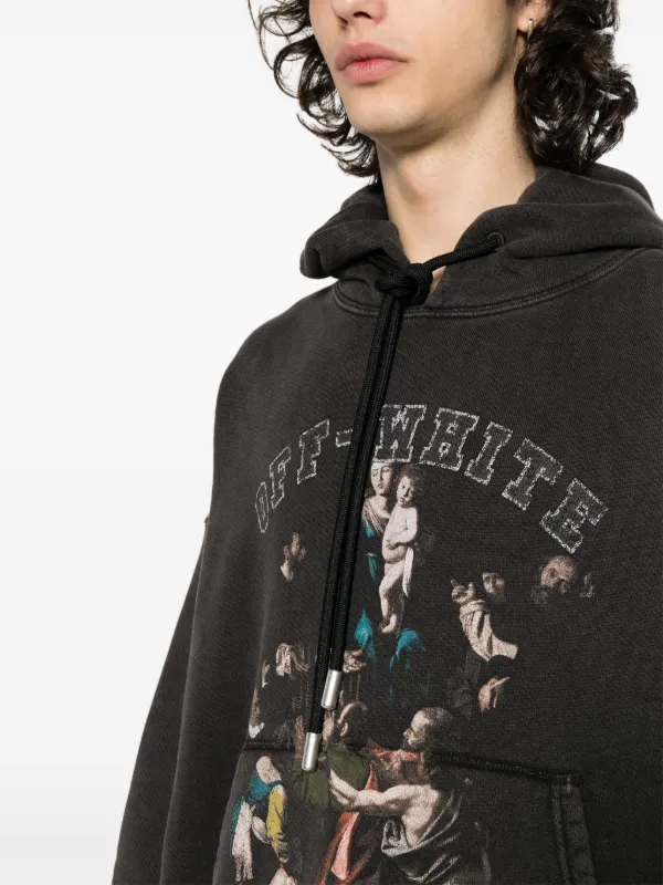 Off-White グラフィック パーカー | ブラック | FARFETCH JP