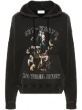 Off-White graphic-print cotton hoodie - Black