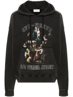 Off white sale graphic hoodie