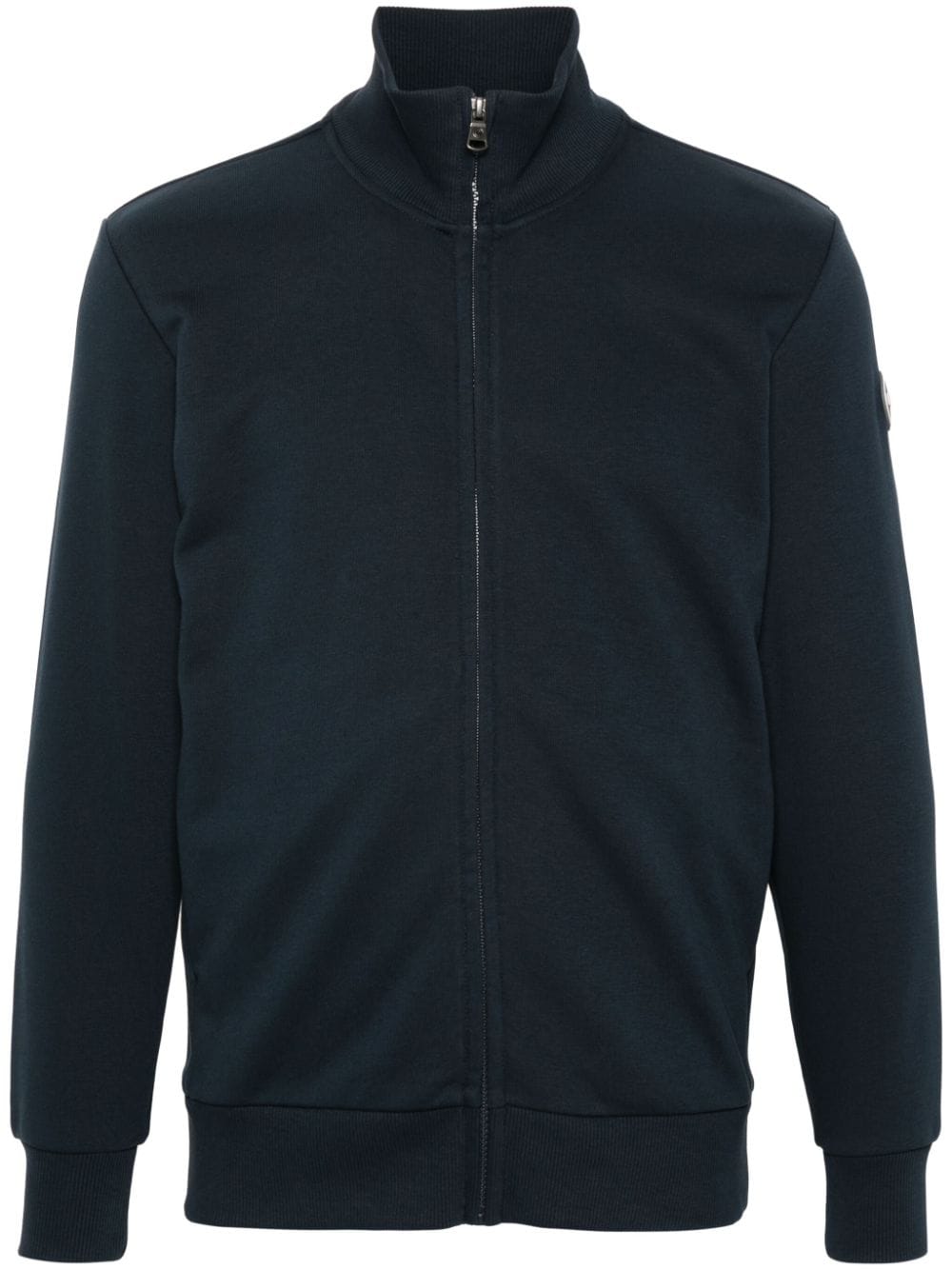 Colmar Logo-appliqué Zip-up Sweatshirt In Black