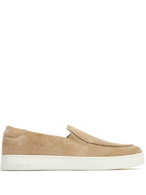 Church's logo-print suede loafers