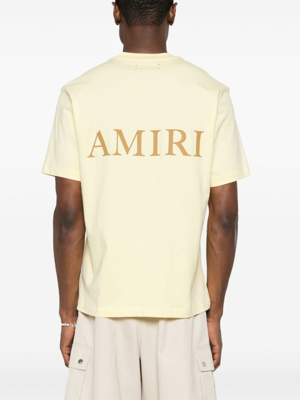 AMIRI Katoenen T-shirt Geel