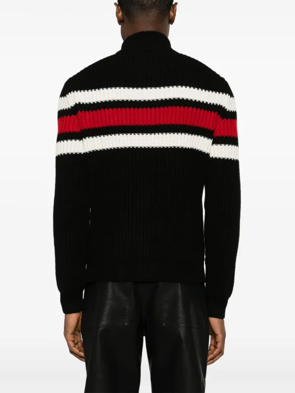 Prada logo-jacquard Cashmere Cardigan | Black | FARFETCH BE