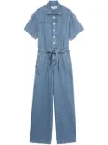 rag & bone belted denim jumpsuit - Blue