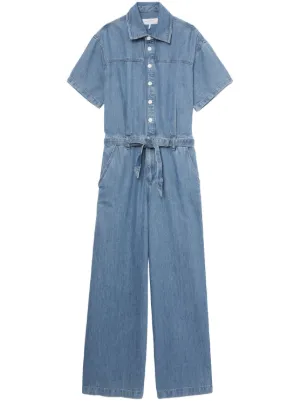 Pleats Please Issey Miyake デニム ジャンプスーツ | ブルー 