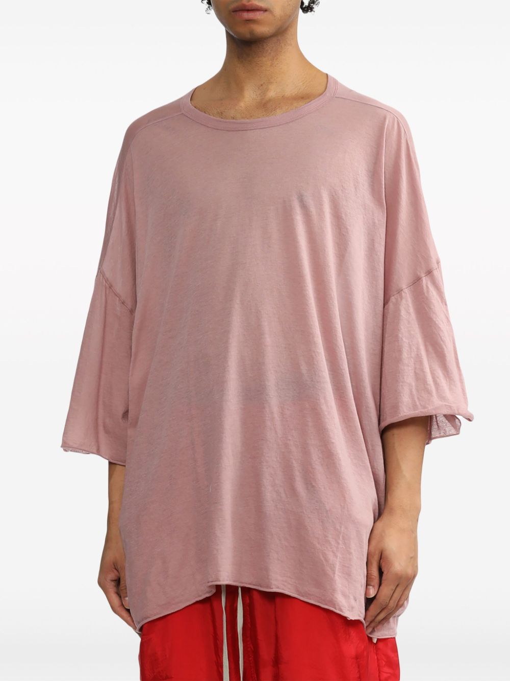 Rick Owens T-shirt met ronde hals Roze
