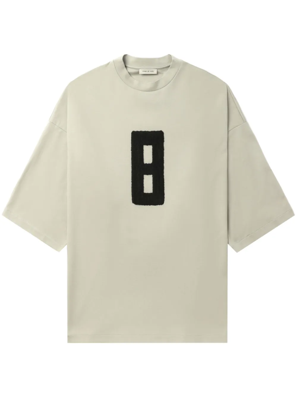 Fear Of God Embroidered 8 Oversized T-shirt In Neutrals