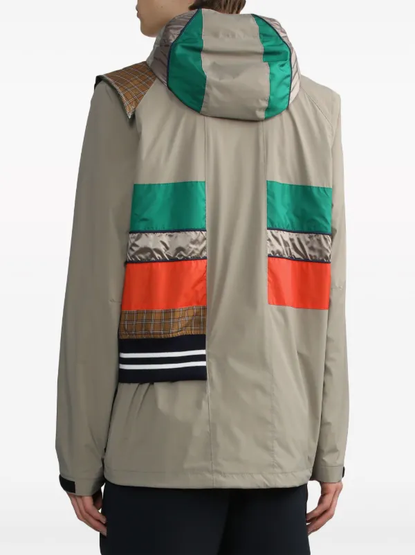 Kolor コントラストパネル ジャケット | グリーン | FARFETCH JP