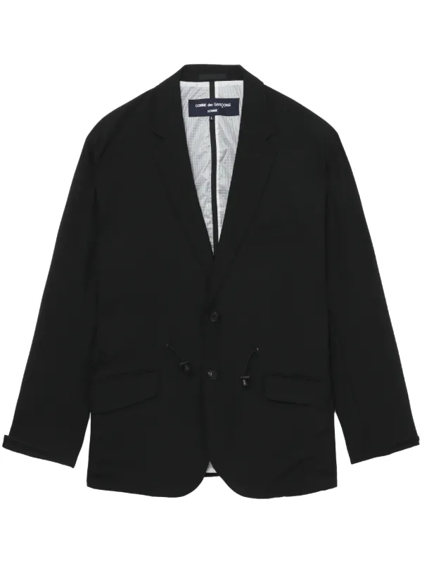 Comme Des Garcons Homme single breasted Blazer Black FARFETCH EG