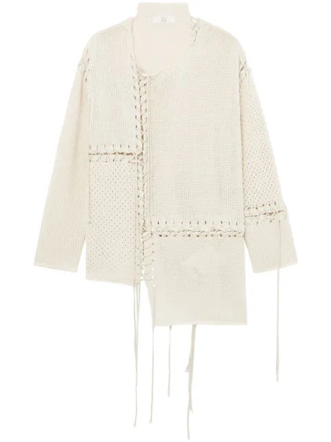 Y's panelled asymmetric jumper