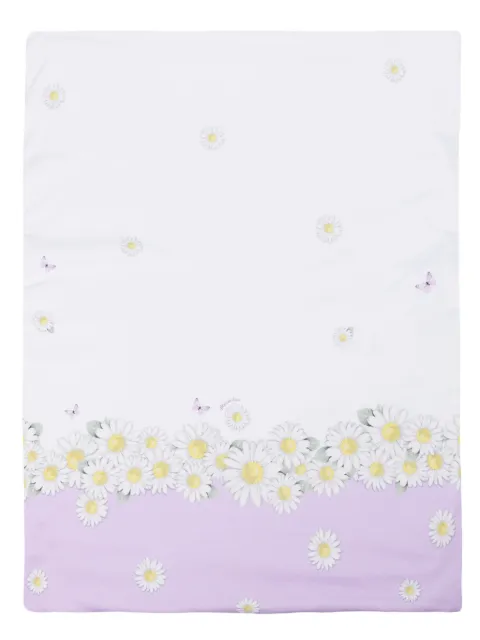 Monnalisa floral-print cotton blanket