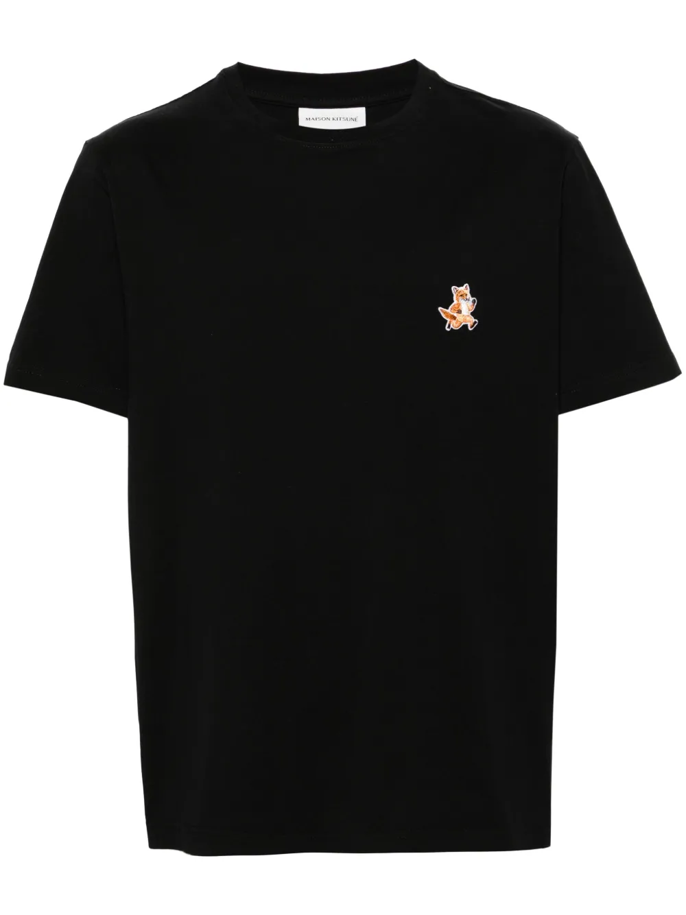 fox-patch cotton T-shirt