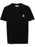 Maison Kitsuné fox-patch cotton T-shirt - Black