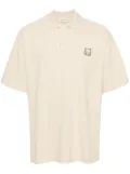 Maison Kitsuné fox-motif cotton polo shirt - Neutrals