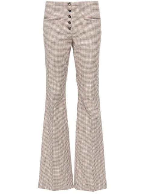 Courrèges tailored checked trousers