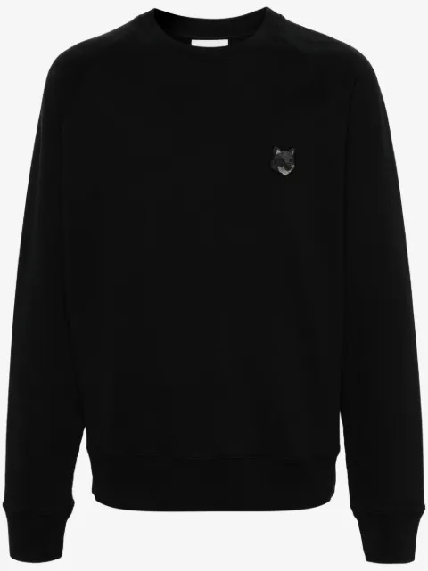 Maison Kitsuné fox-patch cotton sweatshirt