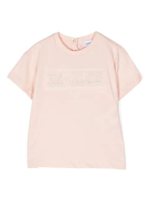 Emporio Armani Kids logo-embroidered cotton T-shirt
