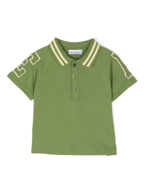 Emporio Armani Kids logo-appliqué cotton polo shirt