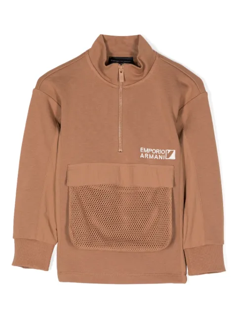 Emporio Armani Kids logo-embroidered sweatshirt