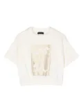 Emporio Armani Kids dragon-print jersey T-shirt - White